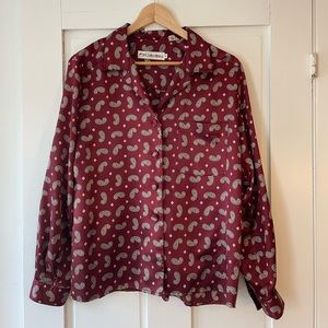 Vintage JH Collectibles Paisley Button Down Shirt